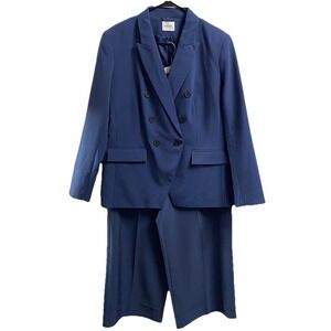 Nine West Women's Blue Blazer& Dressy Pant Business Suit Holiday party Sz.‎ 14